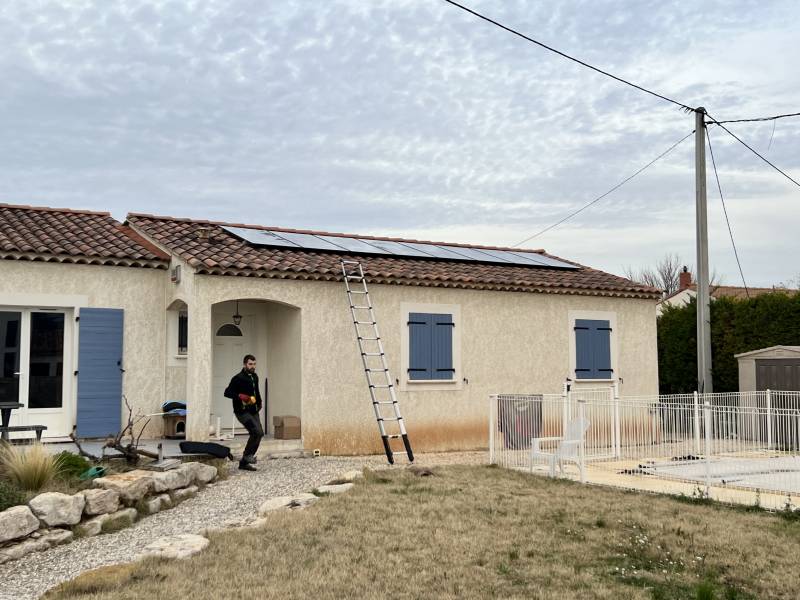 Apres l'installation photovoltaique à Saint Maximin La Ste Baume
