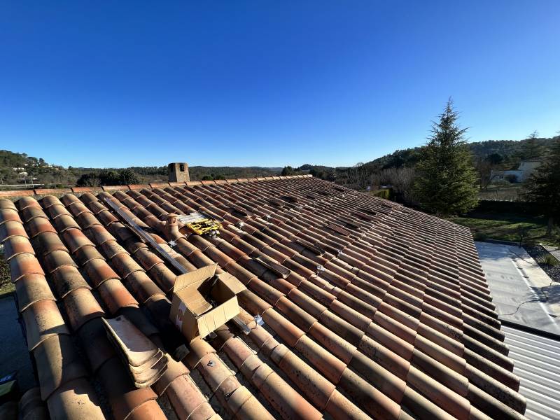 Préparation à l'installation photovoltaique dans le Var