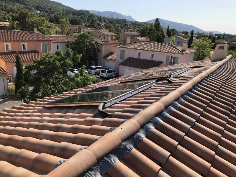  sur- imposition de capteurs solaires dans le Var