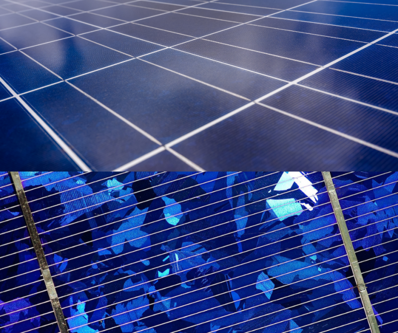 CELLULES PHOTOVOLTAIQUE MONOCRISTALLINE ET POLYCRISTALLINE